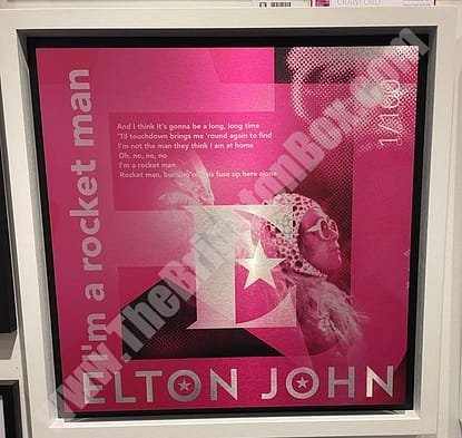 Elton John - Stainless Steel Print - CC032