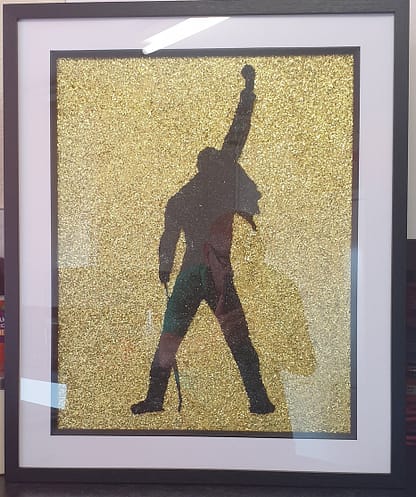 Freddie Mercury's iconic pose
